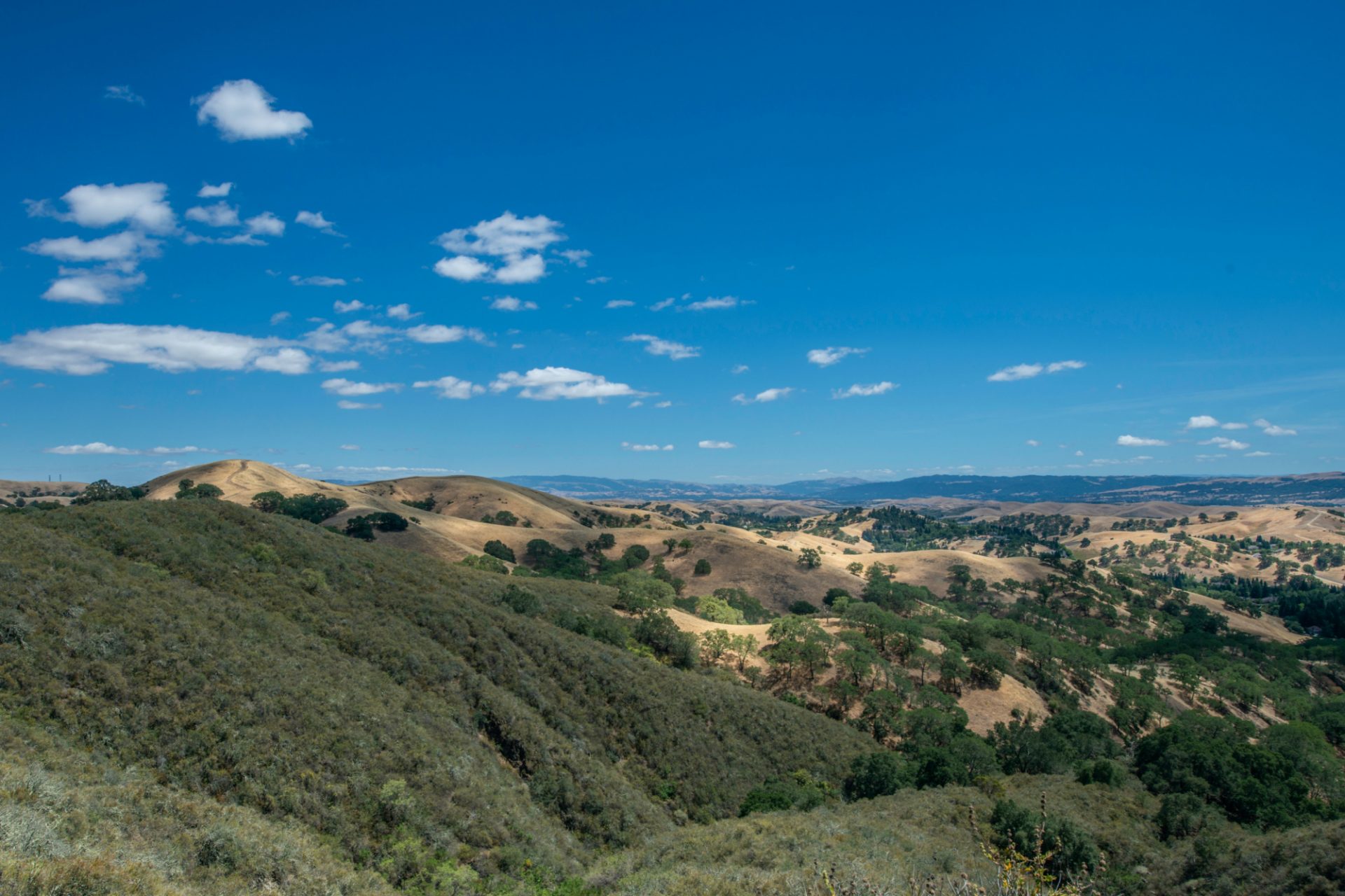 View from Mt Diablo, California.