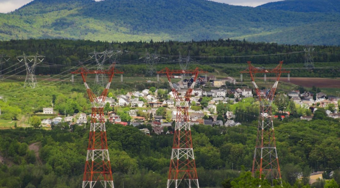 Electromagnetic harm could be cause by these high power towers looming over a small community in the mountains.